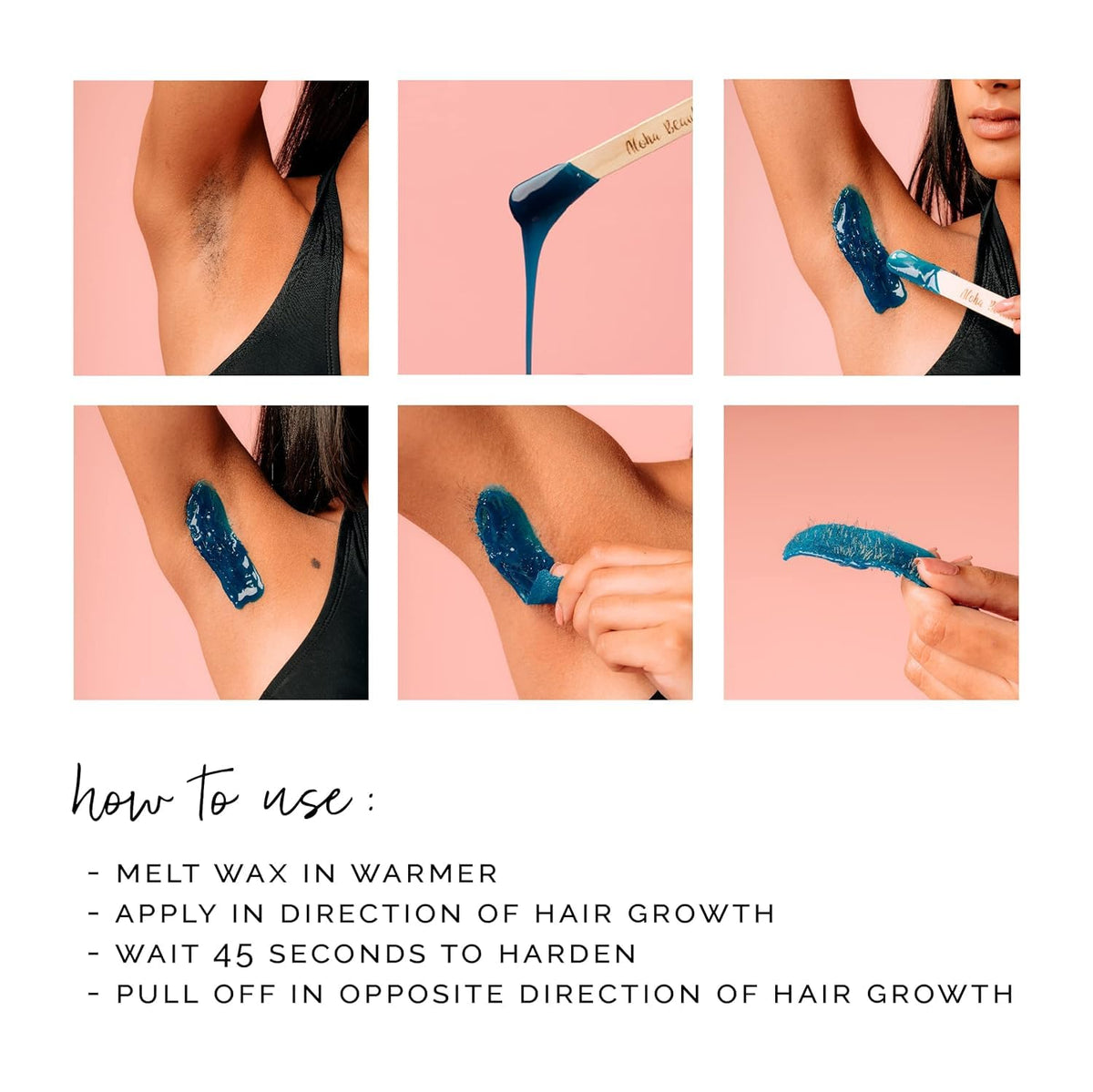 KoluaWax Wax Beads For Coarse Hair Removal for Bikini – full view