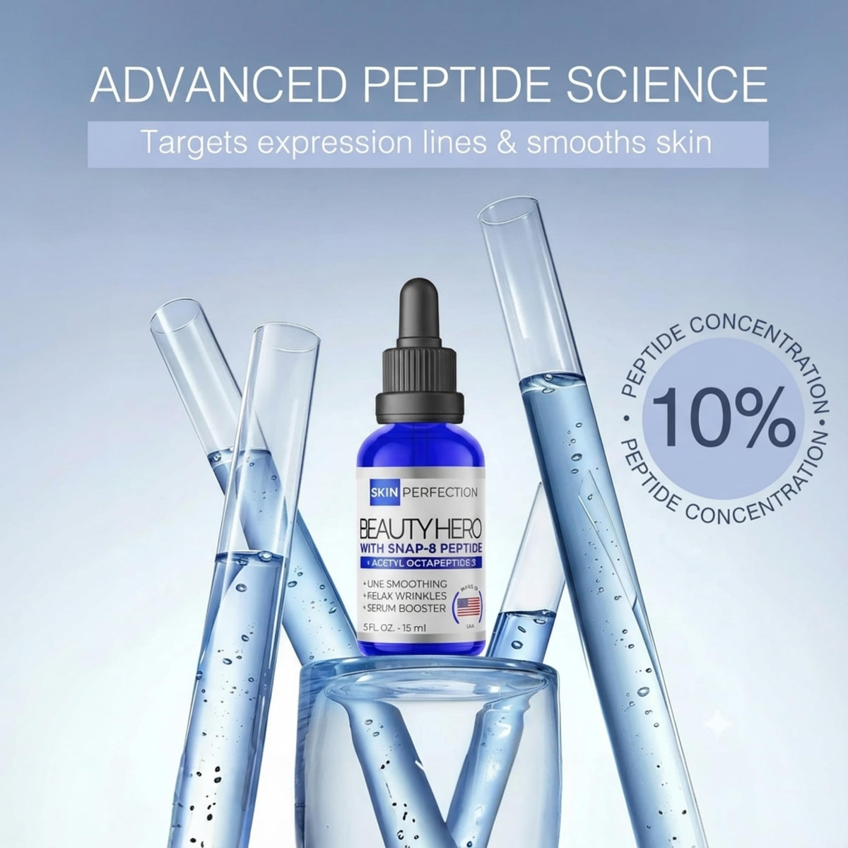 Snap 8 Peptide Serum for Face Custom 10 serums Anti Aging - Skin Perfection Official Imagery - 6