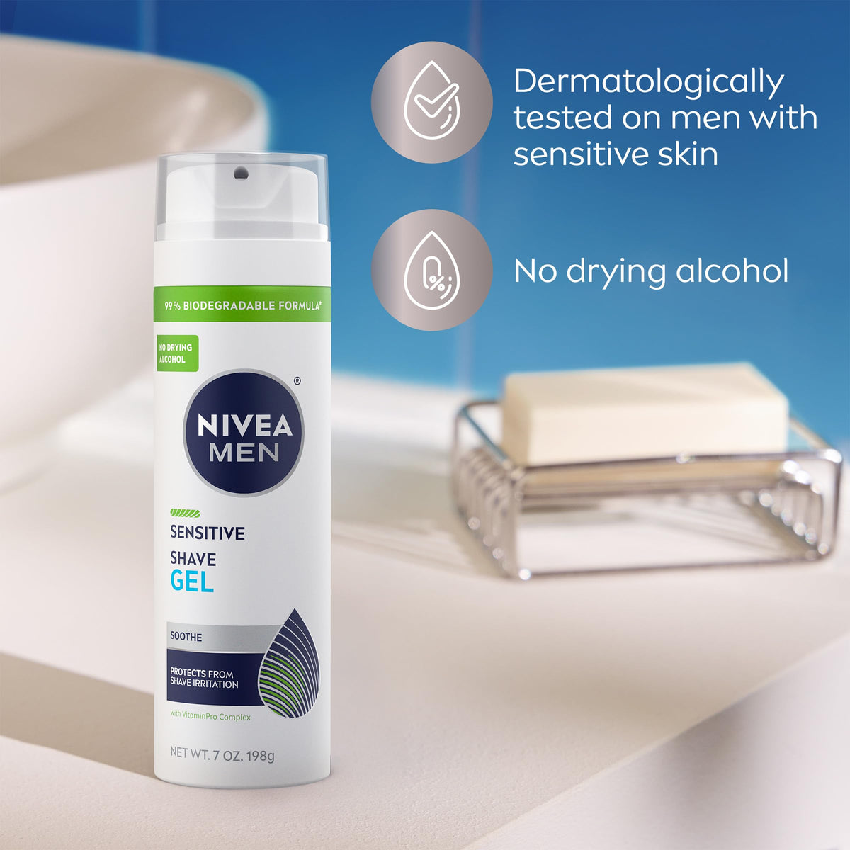 NIVEA MEN – Shaving Gels on display