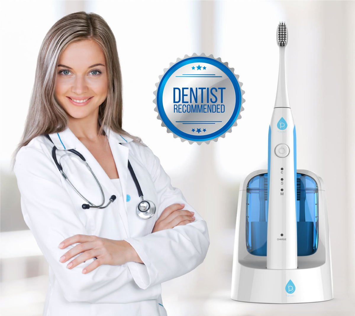 Pursonic S750 Sonic Toothbrush Smart Series Electronic Power - Pursonic Official Imagery - 5