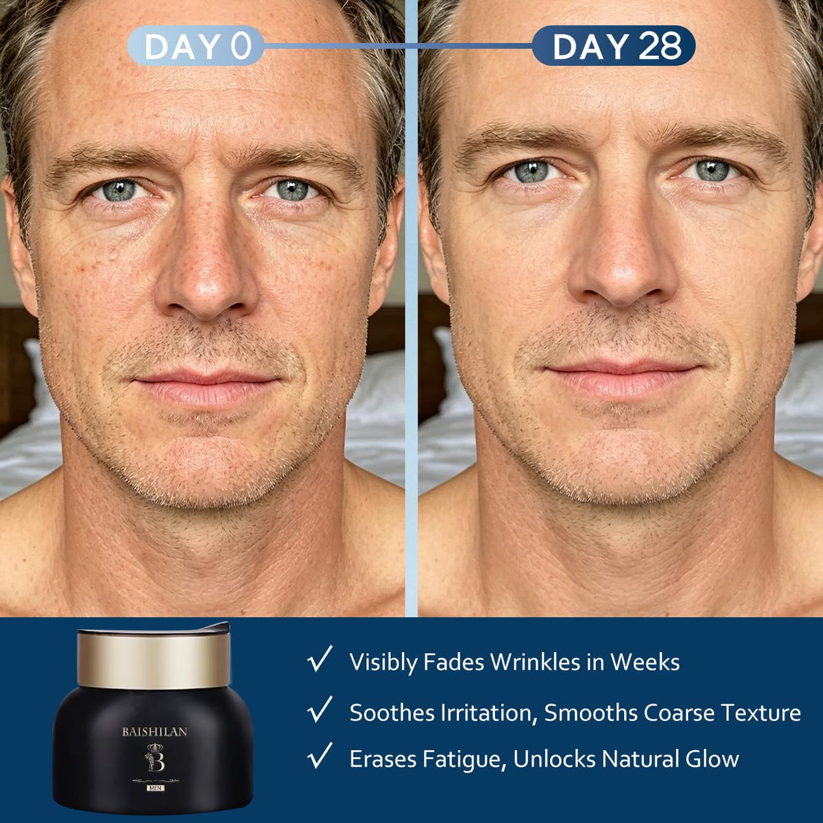 Men s Face Moisturizer Revitalizing Anti Aging Cream For Men - baishilan Official Imagery - 4