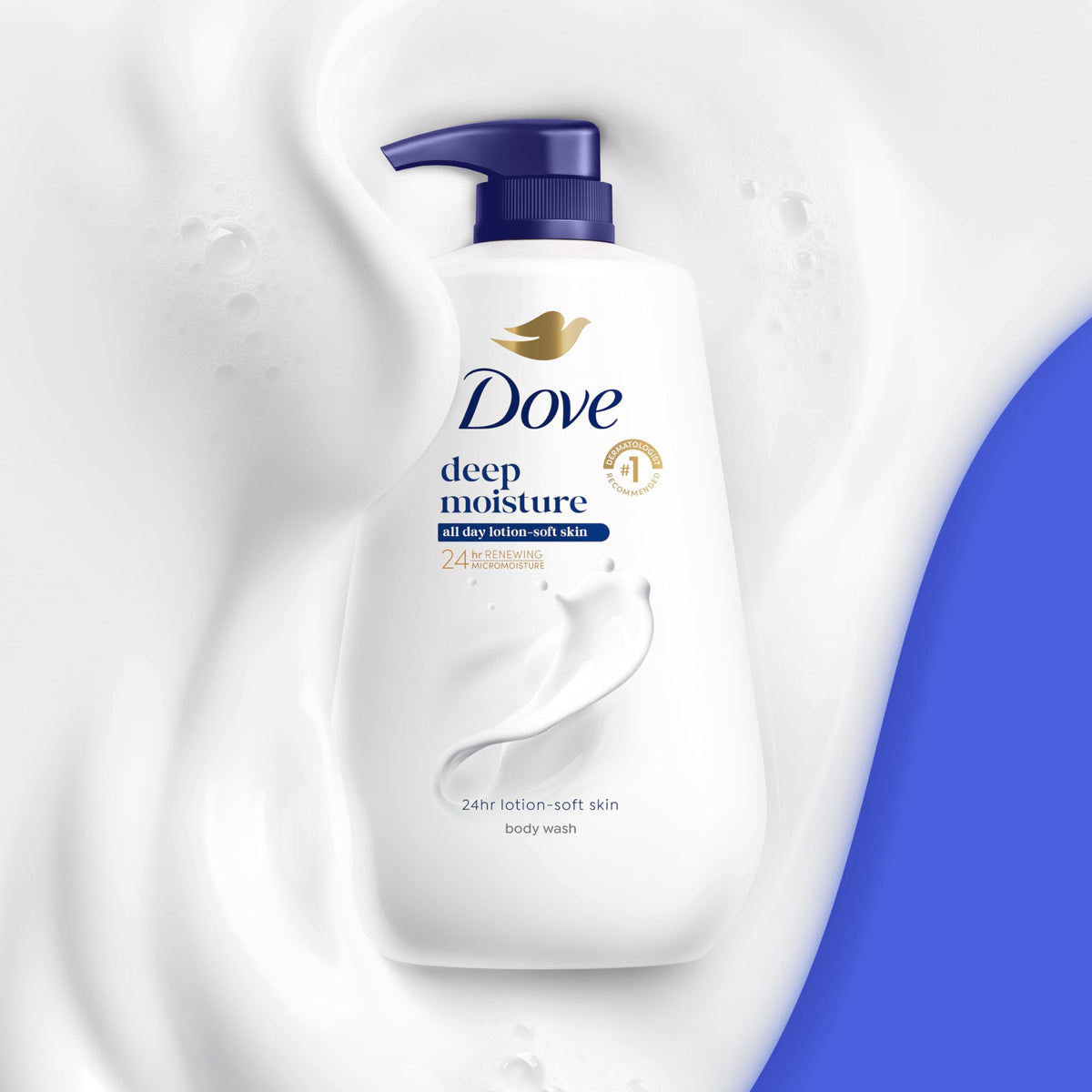 Dove Deep Moisture Body Wash 30 6 oz Pump Sulfate Free – back view and specifications