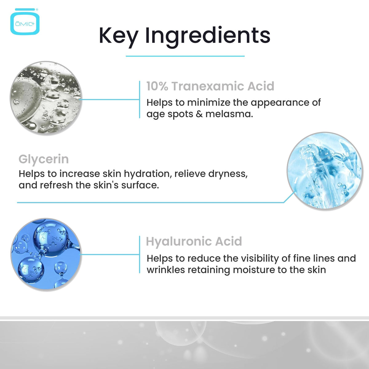 OMIC 10 Tranexamic Acid Serum for Face - OMIC Official Imagery - 6
