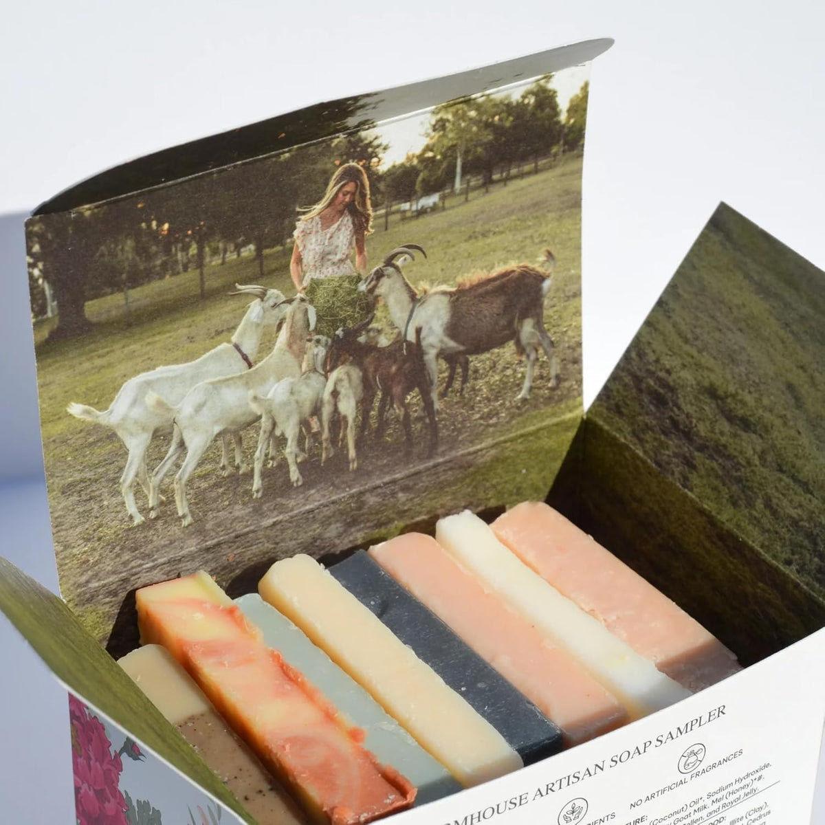 Pretty farm girl Soap Sampler Gift Kit Set of 8 Handcrafted - Pretty farm girl Official Imagery - 4