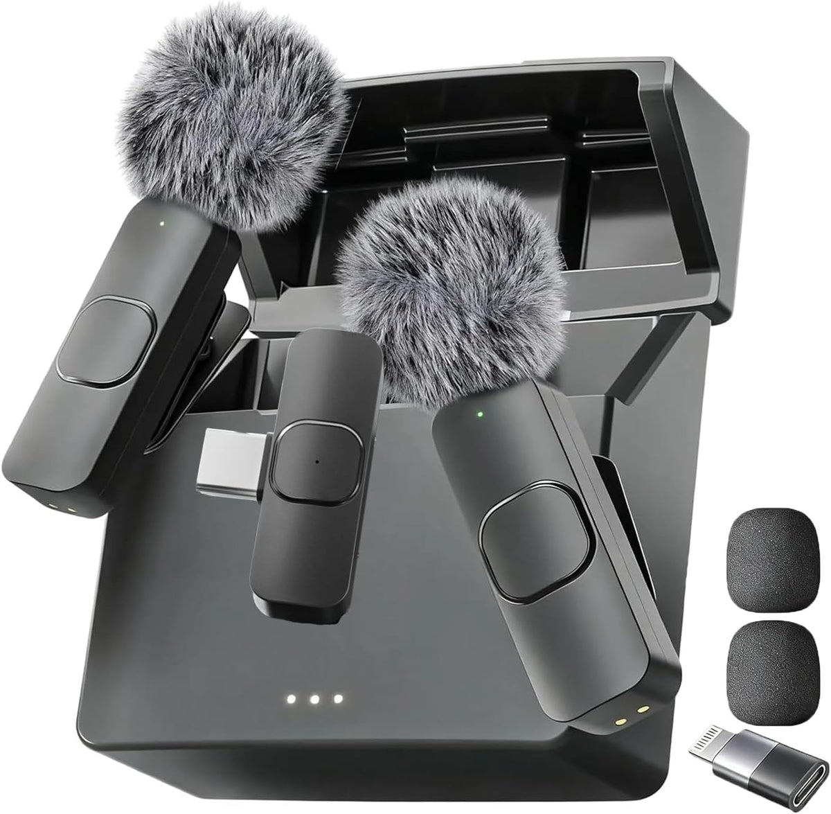 Mini Mic Pro – Charging Case + All iPhones & Androids, Acrylonitrile Butadiene Styrene