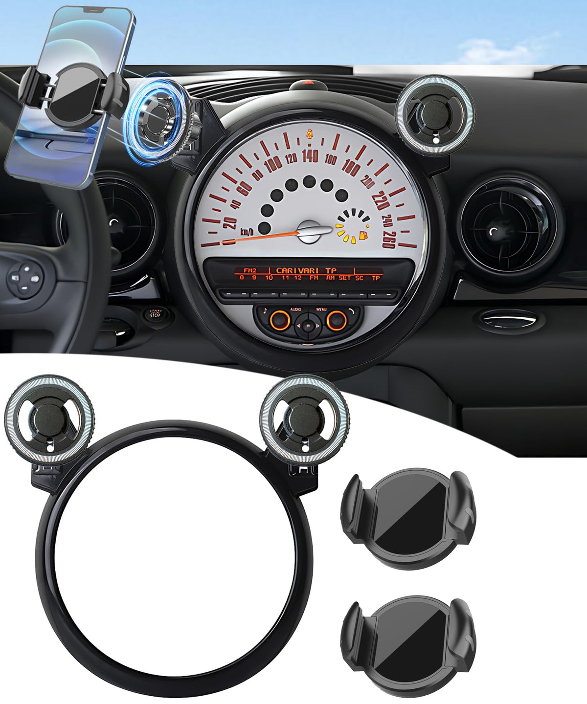 Car Phone Mount for BMW MINI Cooper 2007 2013 - MioBanbo Official Imagery - 2