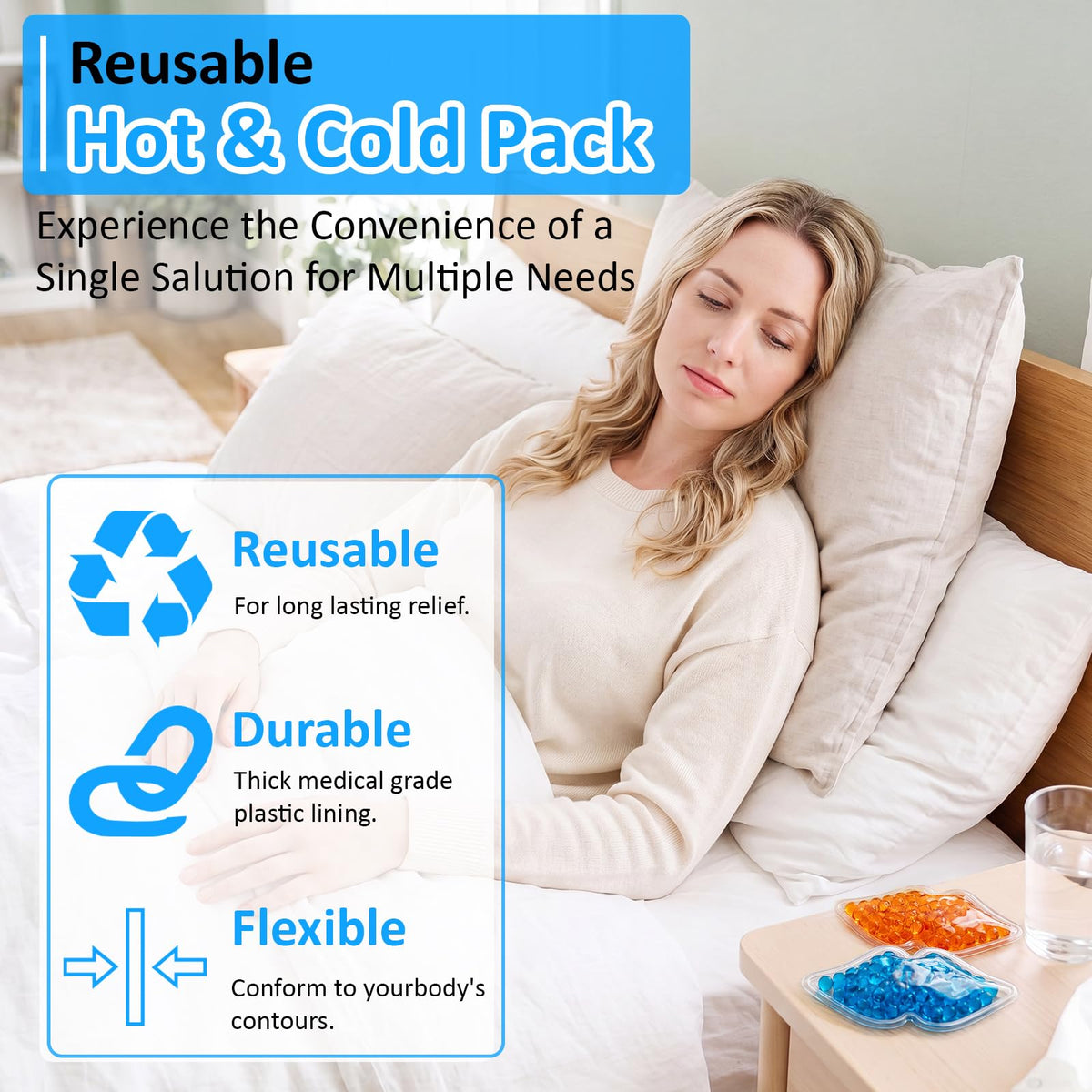 TrelaCo 120 Pcs Mini Lip Ice Pack Bulk Reusable Portable - TrelaCo Official Imagery - 8