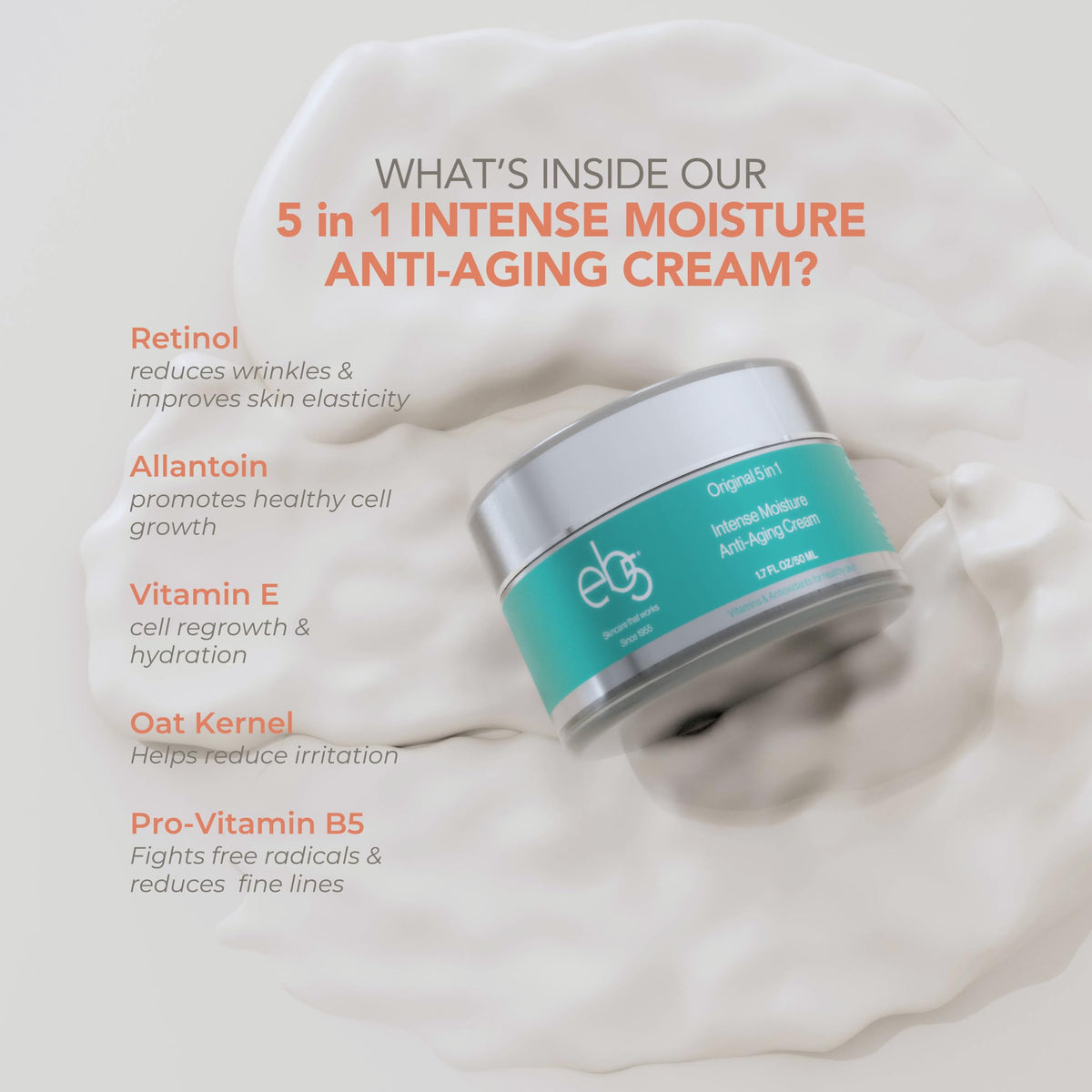 eb5 Intense Moisture Anti Aging Moisturizer Face and Neck - eb5 Official Imagery - 4