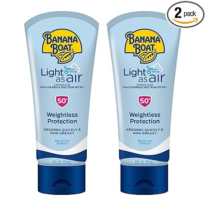 Banana Boat Light As Air Sunscreen Lotion SPF 50 6 Fl Oz