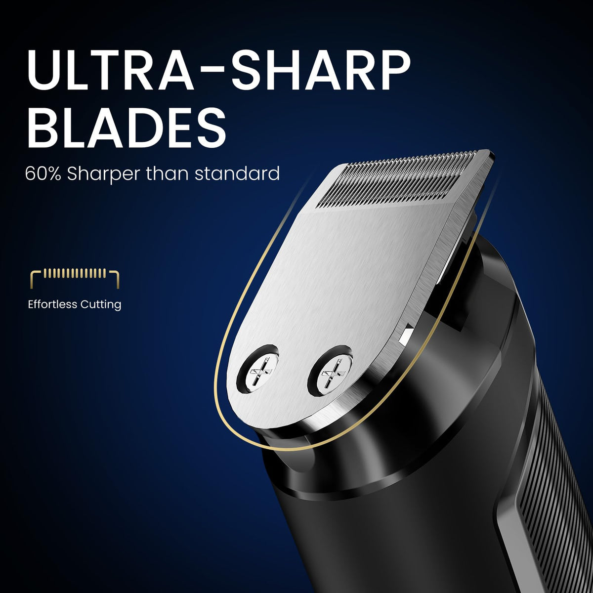 Ufree 3 in 1 Beard Trimmer for Men IPX6 Waterproof Electric – close-up detail