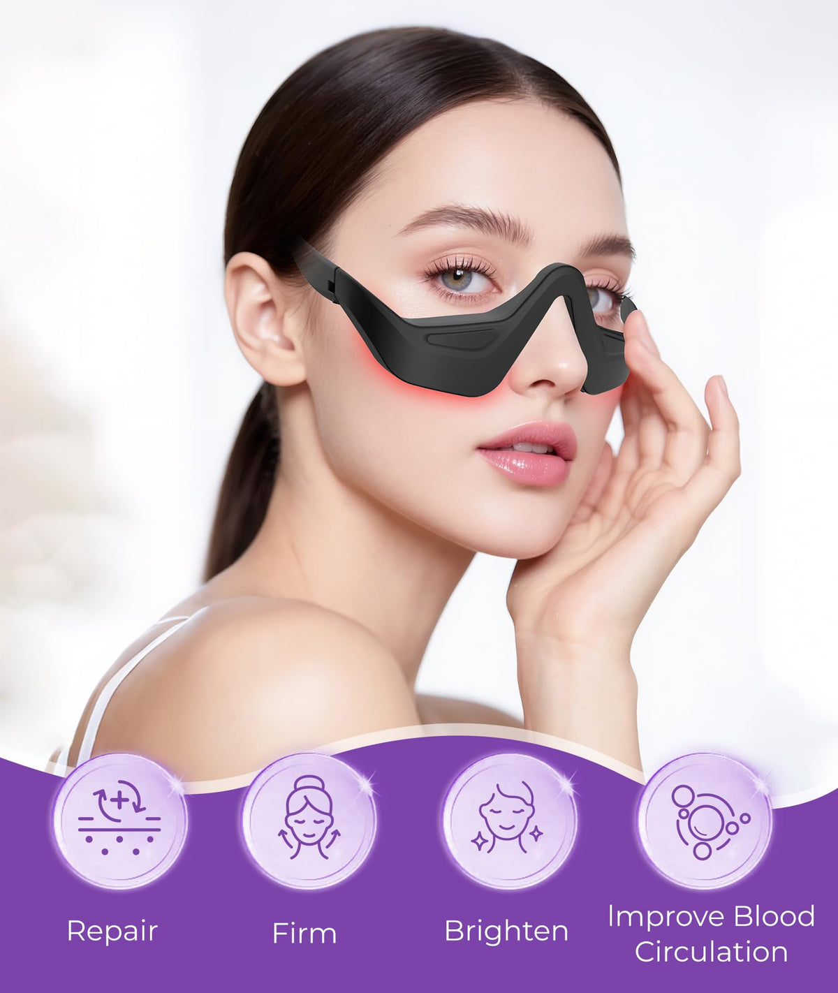 Red Light Therapy for Eyes Eye Massager for Eye Bags - BAOONG Official Imagery - 3