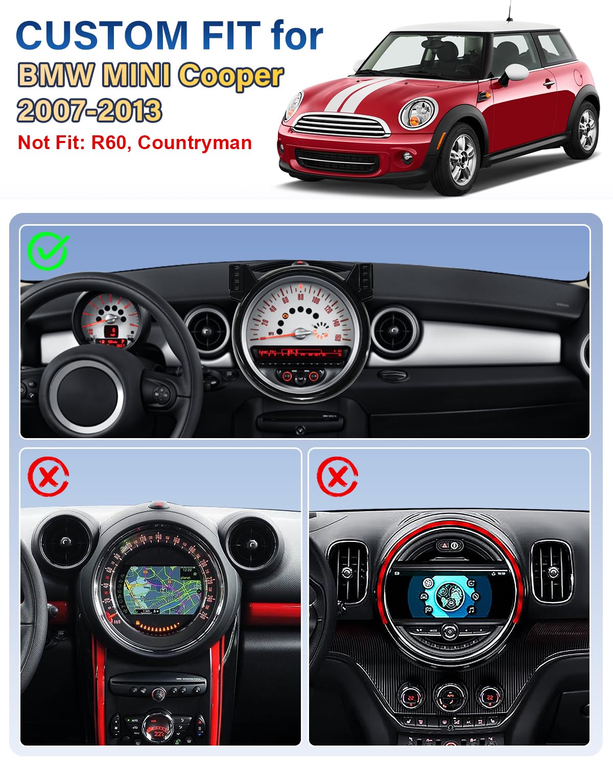 SKYLOTEC Magnetic Charger Dual Phone Mount for MINI Cooper - SKYLOTEC Official Imagery - 3