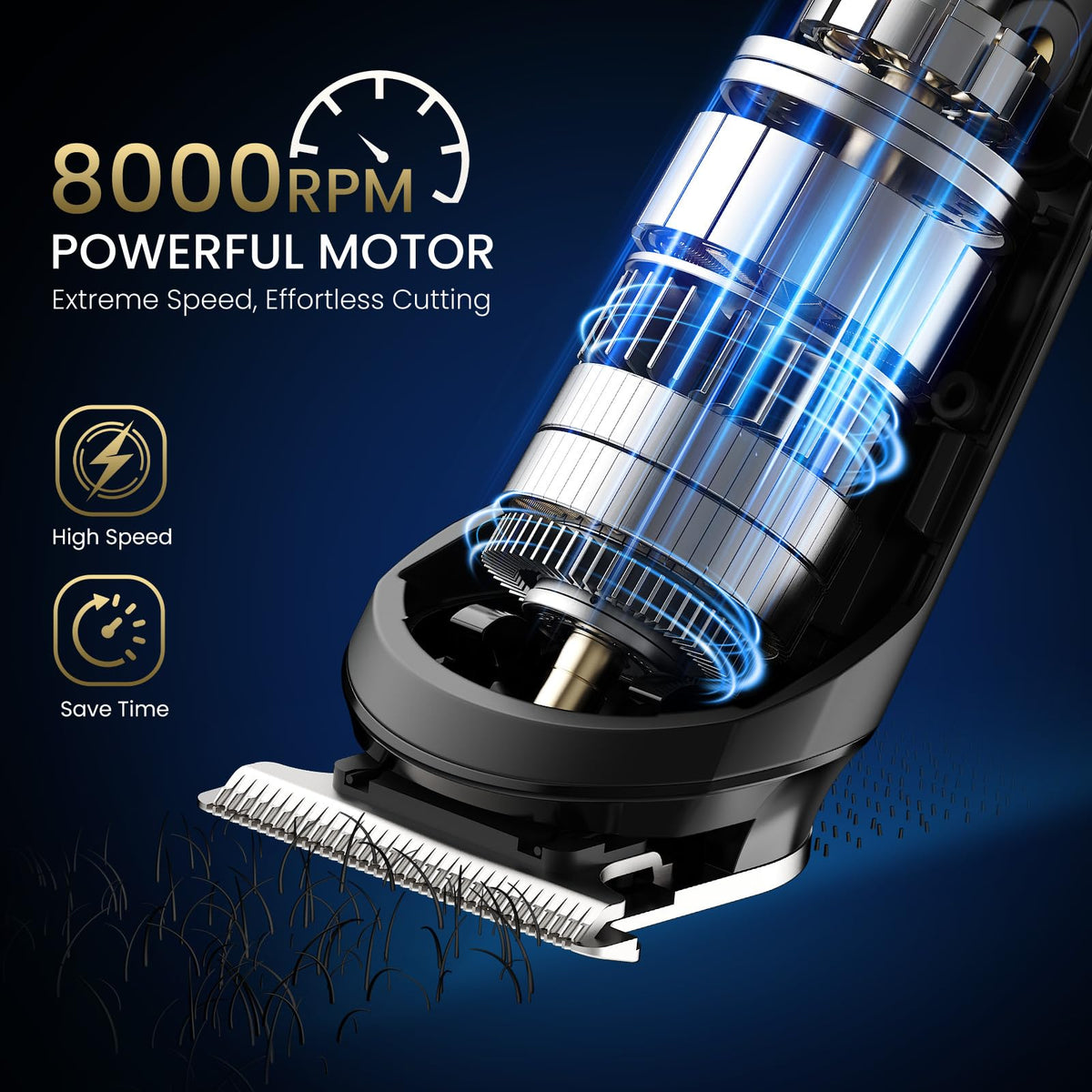 Ufree 3 in 1 Beard Trimmer for Men IPX6 Waterproof Electric – full view