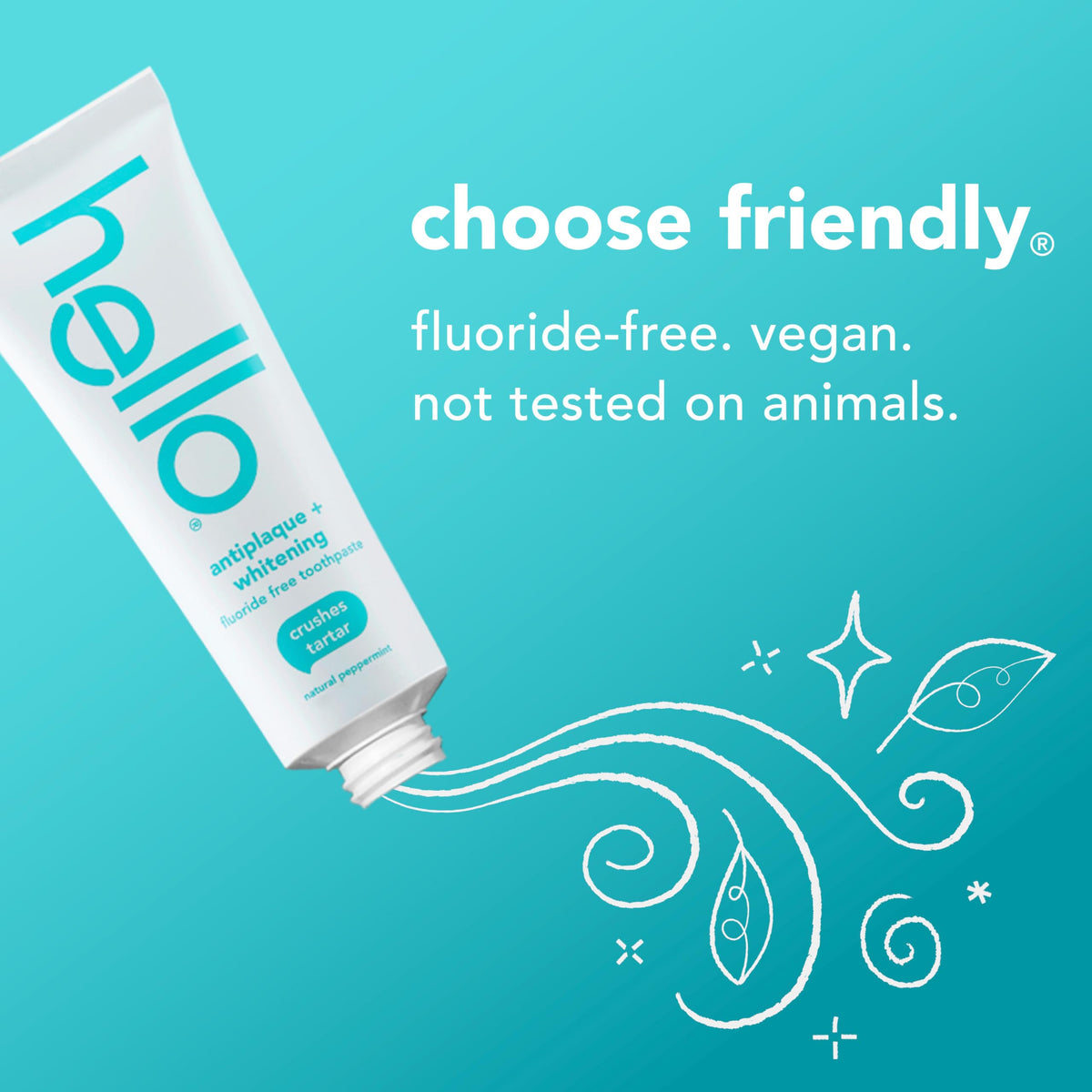 Hello Antiplaque and Whitening Fluoride Free Toothpaste 3 – full view