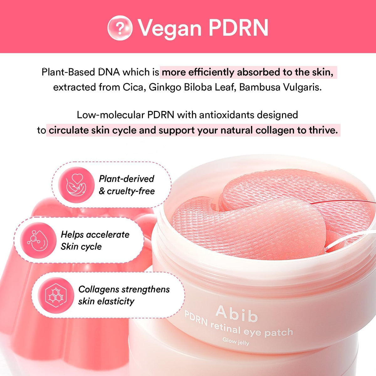 Abib PDRN Retinal Eye Patches for Rejuvenating Puffy Eyes – alternate angle
