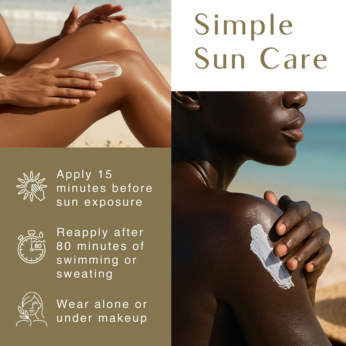Black Girl Sunscreen Original SPF 30 Face Body Sunscreen 2 – back view and specifications