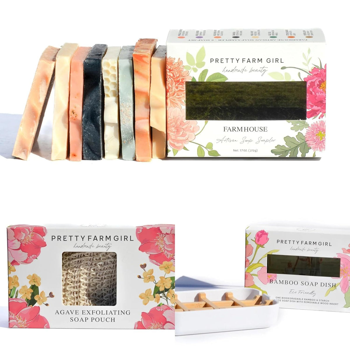 Pretty farm girl Soap Sampler Gift Kit Set of 8 Handcrafted - Pretty farm girl Official Imagery - 6