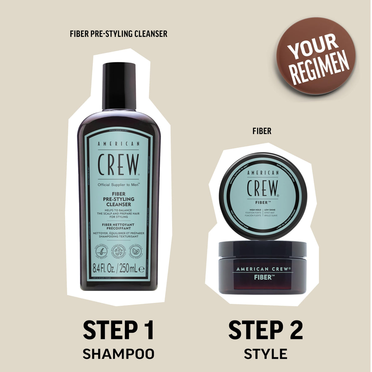 American Crew Men s Hair Fiber High Hold Low Shine 1 7 oz – alternate angle