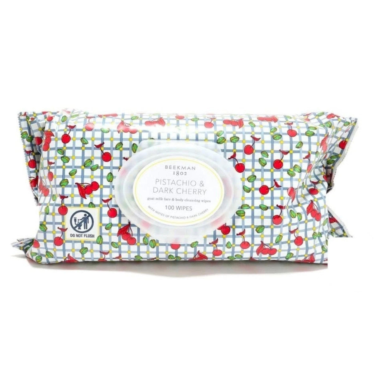 Beekman 1802 Goat Milk Face Wipes Pistachio Dark Cherry 100 - Beekman 1802 Official Imagery - 2