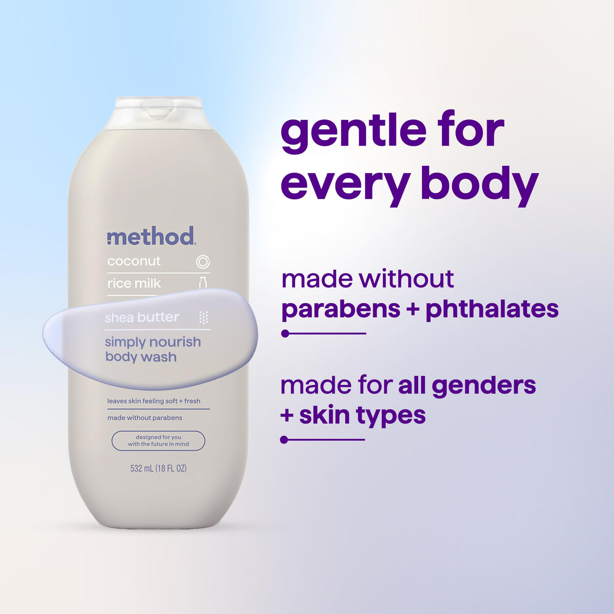 method Body Wash Simply Nourish 18 fl oz – alternate angle