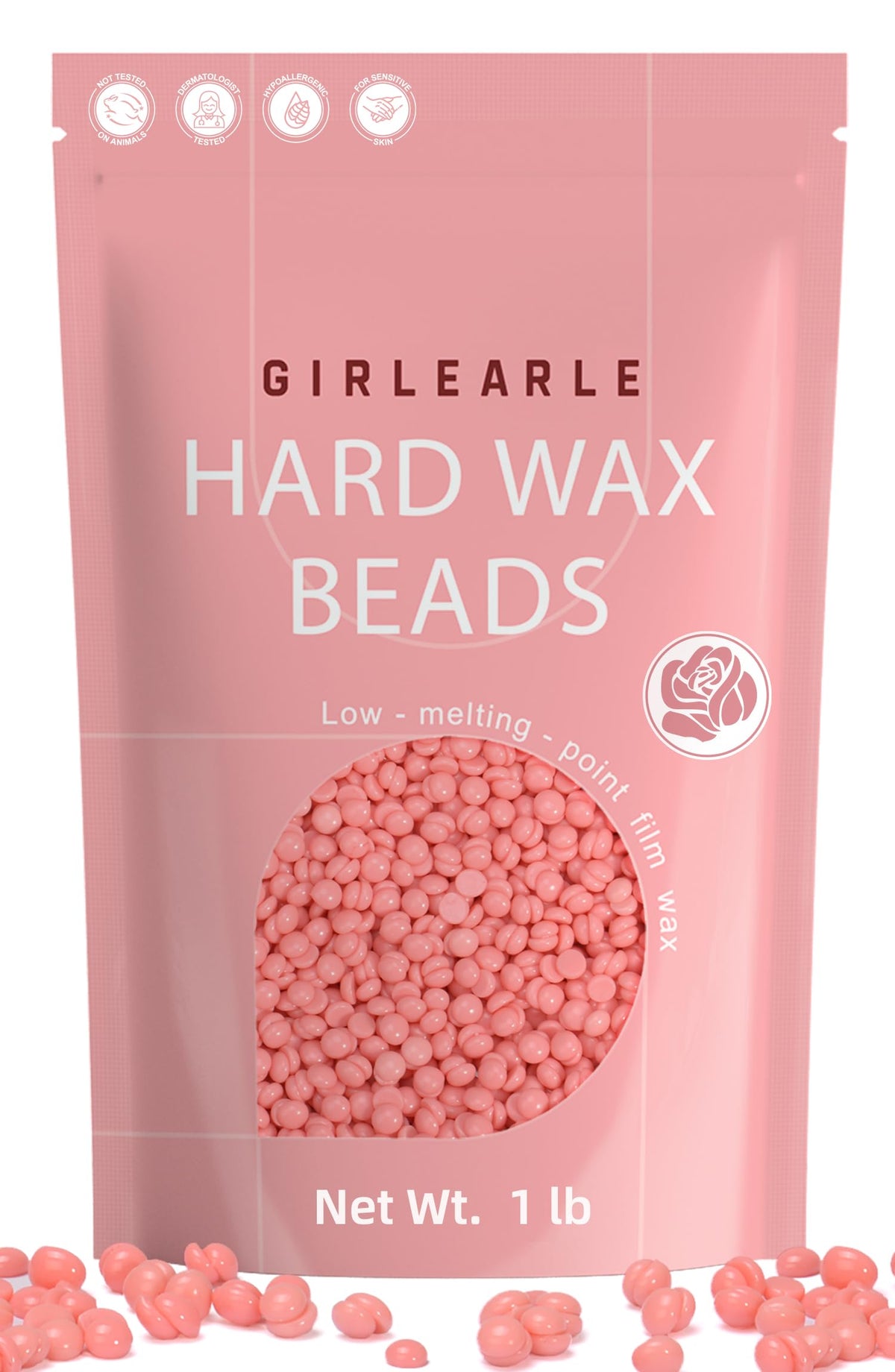 GIRLEARLE 1LB Wax Beads for Hair Removal Sensitive Skin with – product photo (Wax)