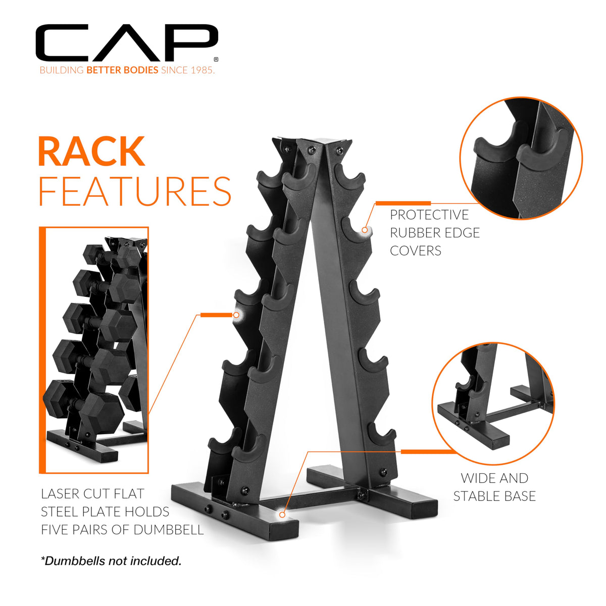 CAP A Frame Dumbbell Weight Rack - Premium Selection Official Imagery - 4