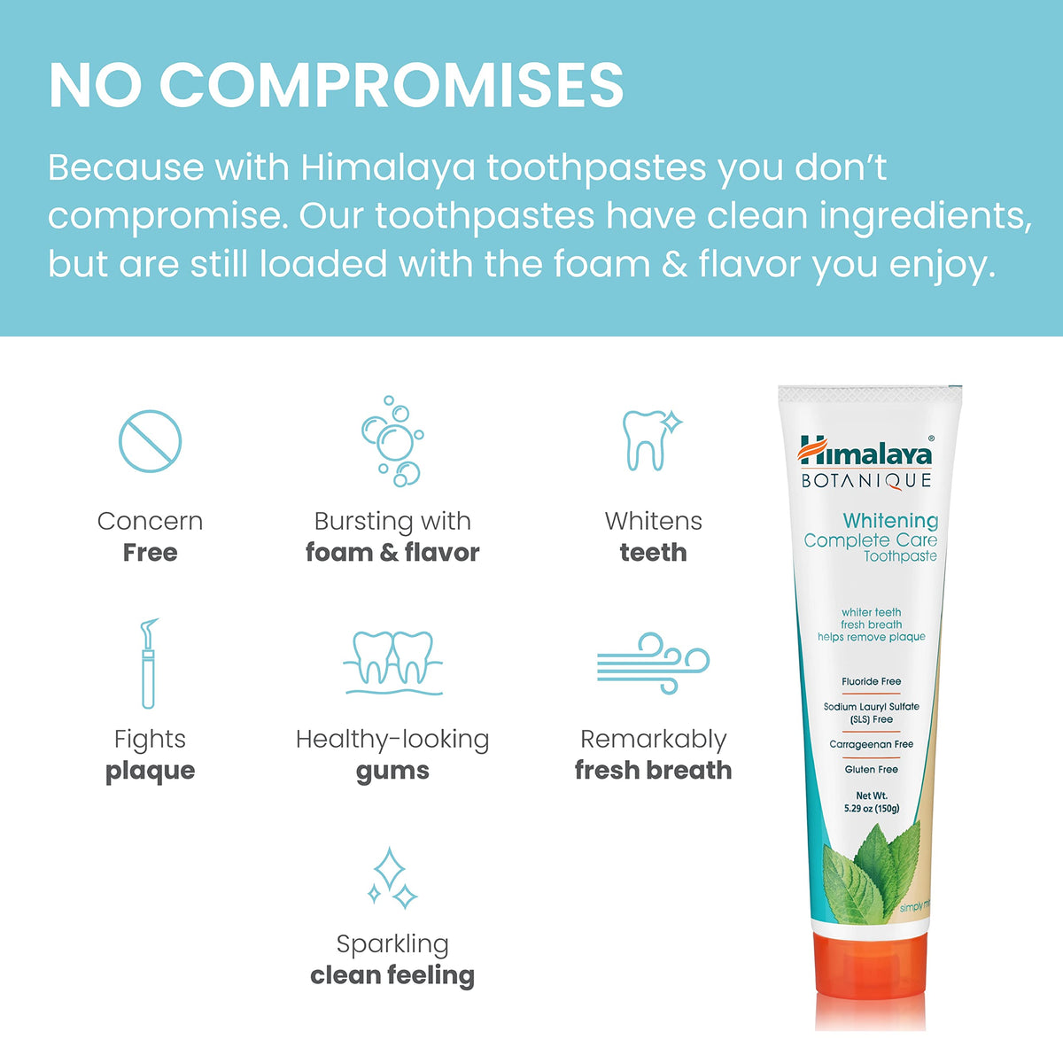 Himalaya Botanique Whitening Complete Care Toothpaste Mint 5 – full view