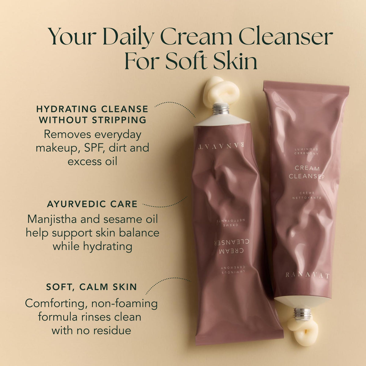 RANAVAT Cream Cleanser - RANAVAT BOTANICS Official Imagery - 3