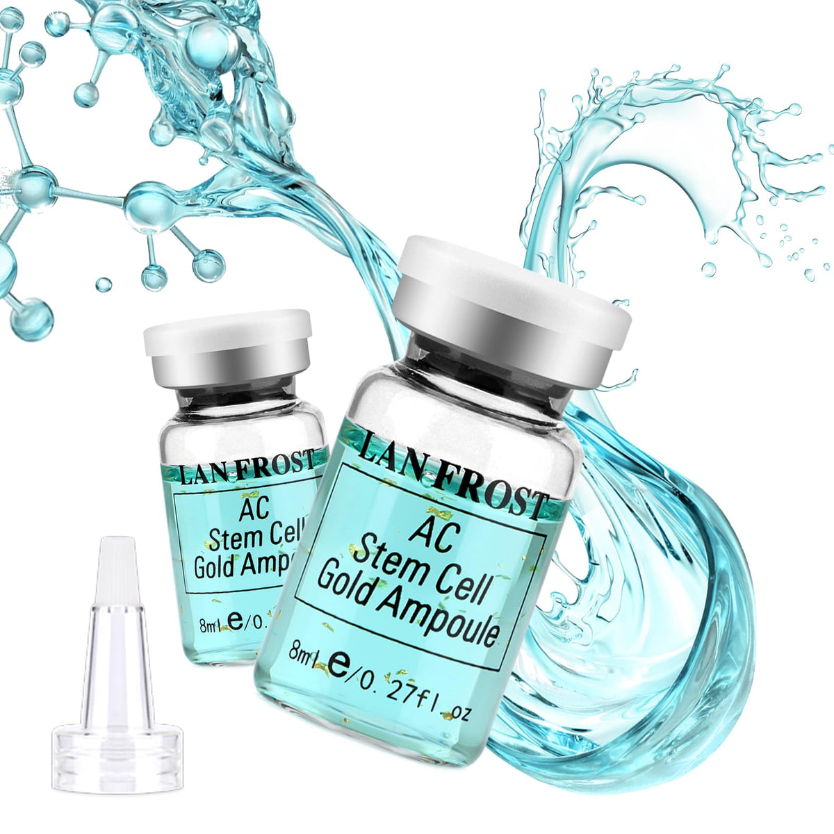 Facial Glow Starter Kit AC Stem Cell Gold Ampoule - TRESSON Official Imagery - 8