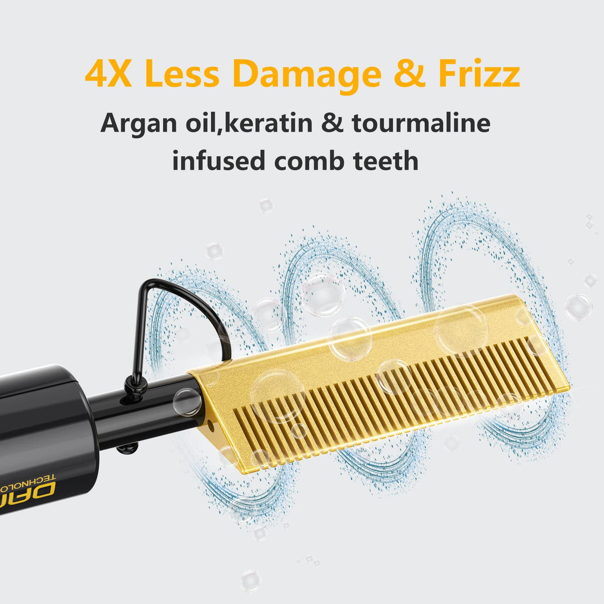 DAN Technology hot Comb Electric for Wigs Dual Voltage for – close-up detail
