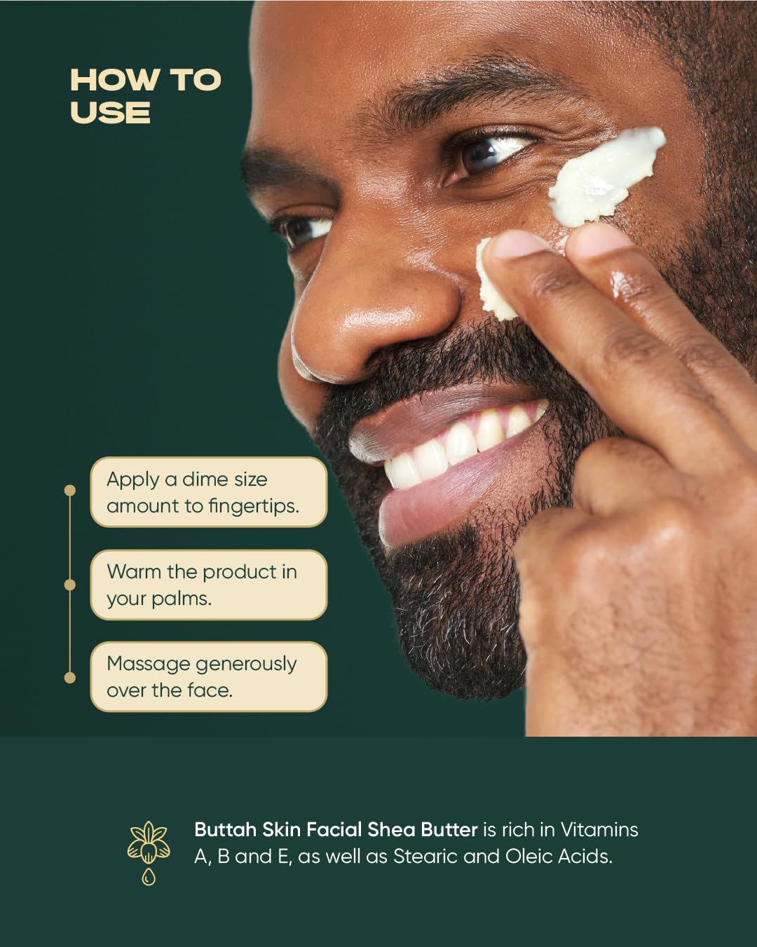buttah. by Dorion Renaud Buttah Skin Facial Shea Butter 2oz – back view and specifications