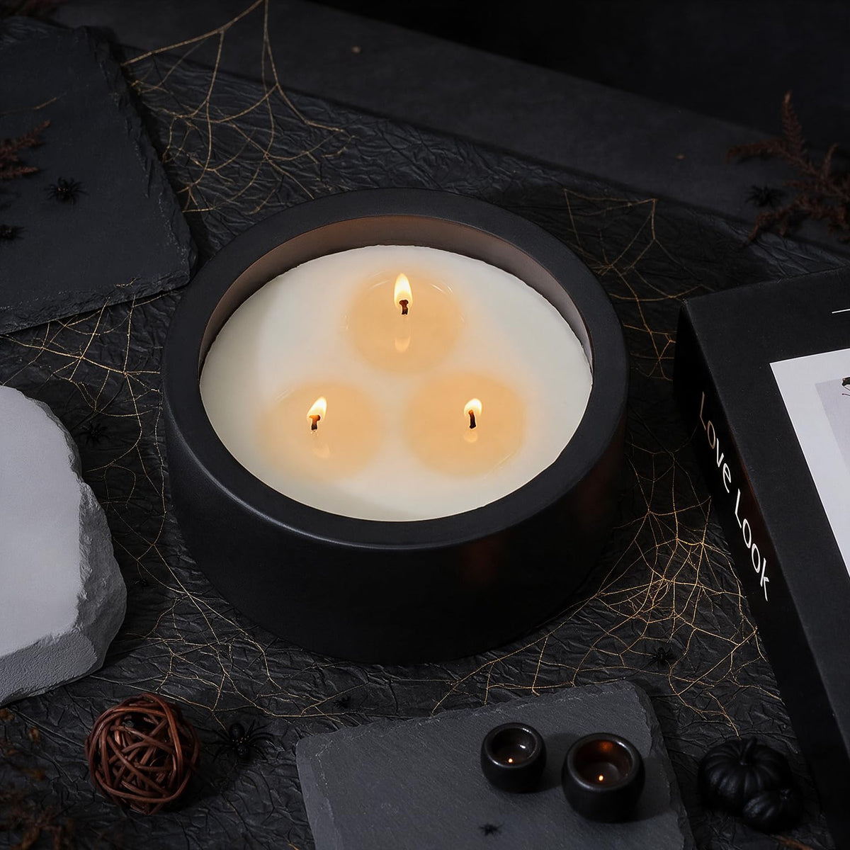 Viyffo 20oz Large Fall Scented Candle Eucalyptus Rosemary 3 - Viyffo Official Imagery - 4