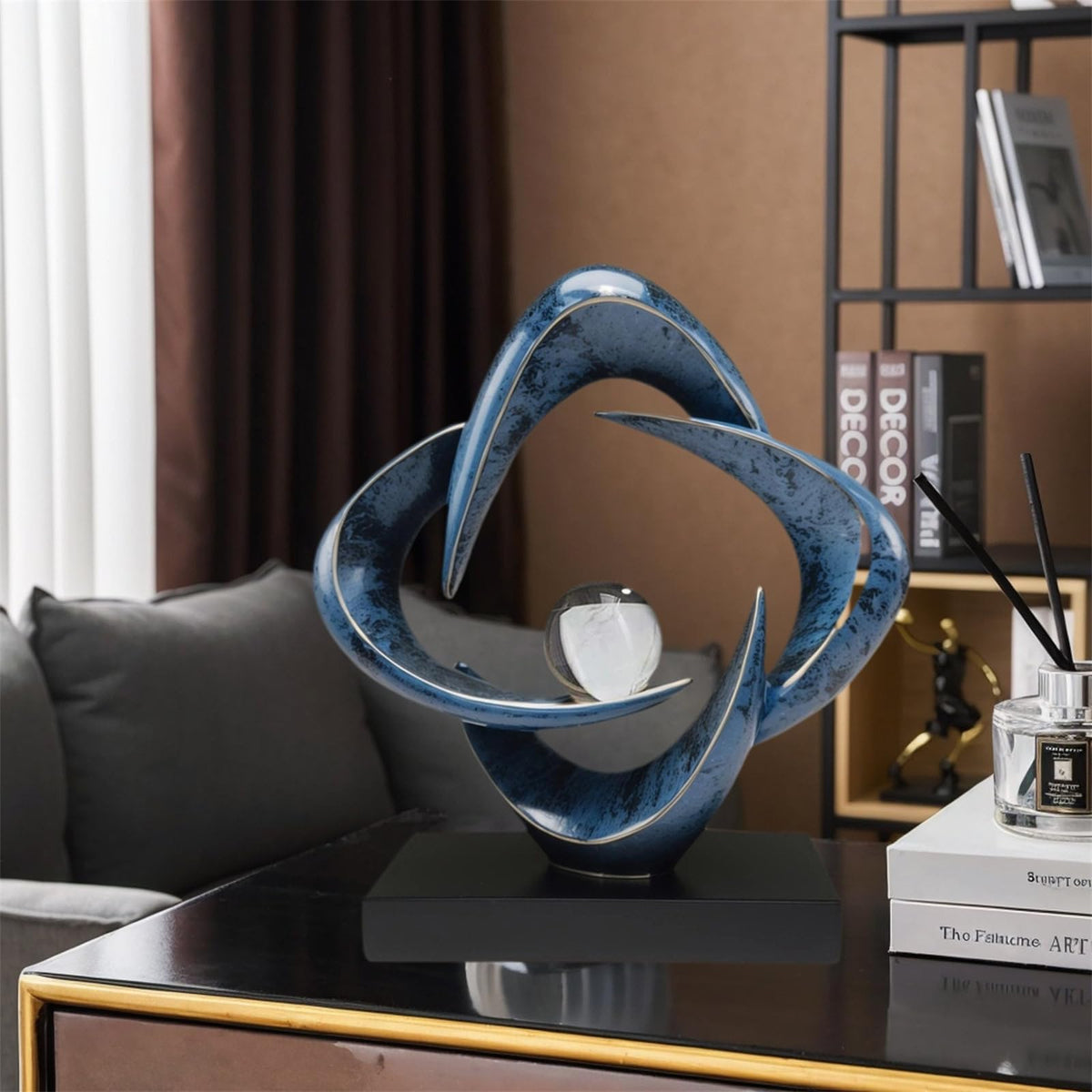 Abstract Sculpture Art Home Decor Accents Modern Decorative - LuckySunDecorQZ Official Imagery - 6