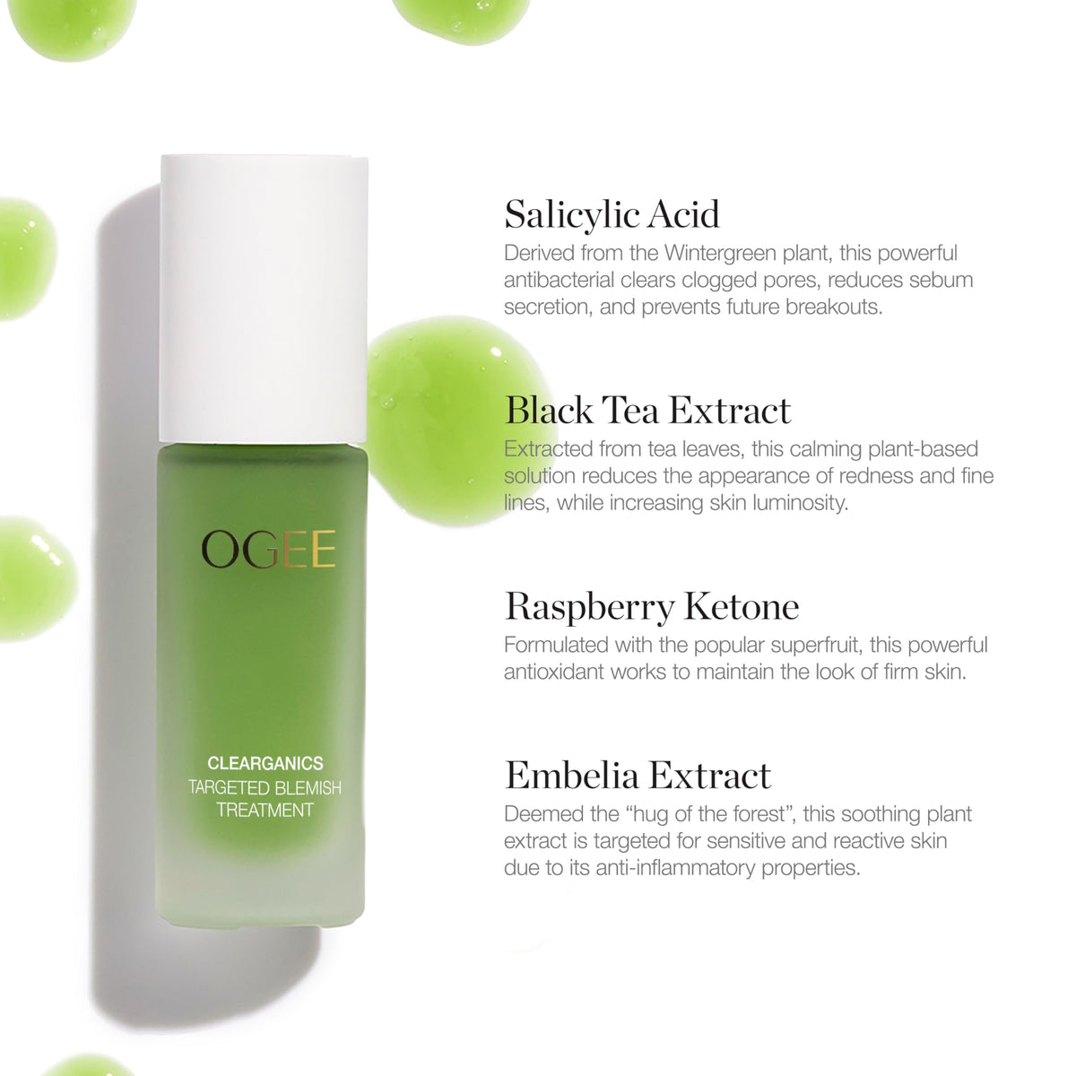 Ogee Plant Based Acne Treatment for Face with Salicylic Acid - Ogee Official Imagery - 4