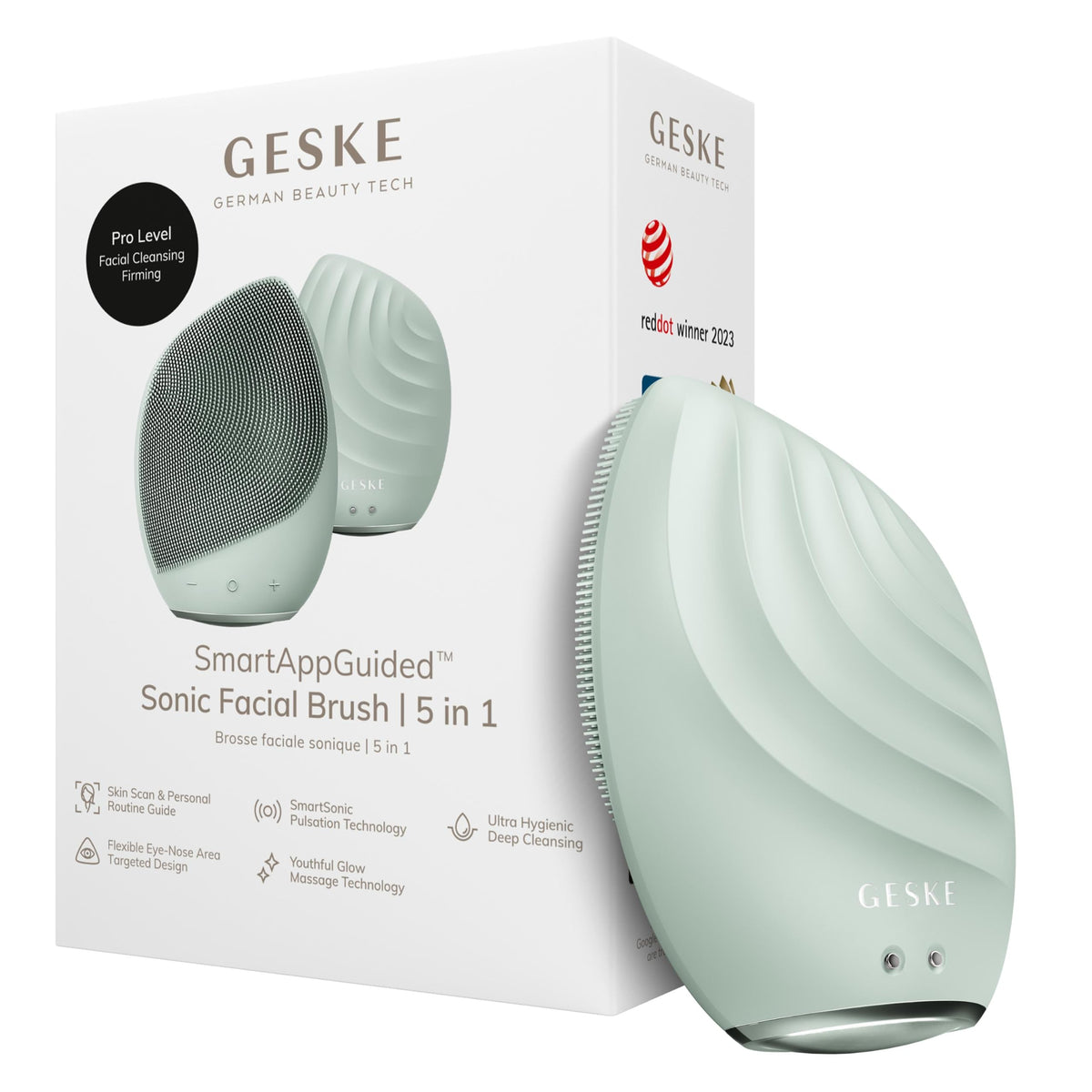 GESKE SmartAppGuided Sonic Facial Brush 5 in 1 - GESKE Official Imagery - 2