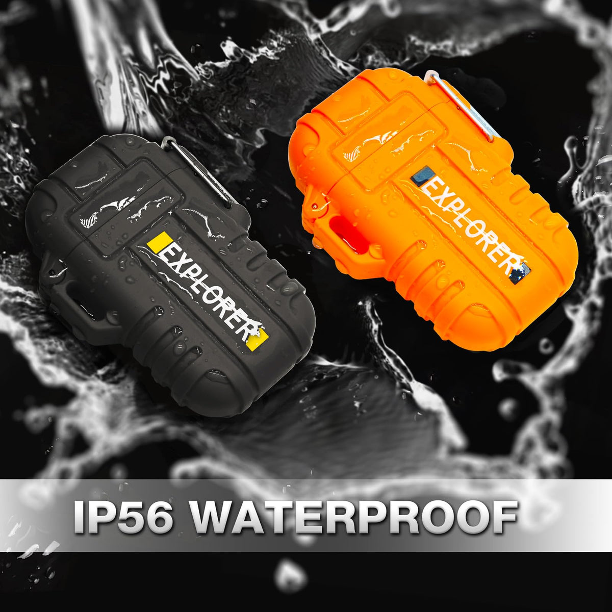 Laffizz 2 Pack Waterproof Lighter Outdoor Windproof Torch Lighters – packaging and label