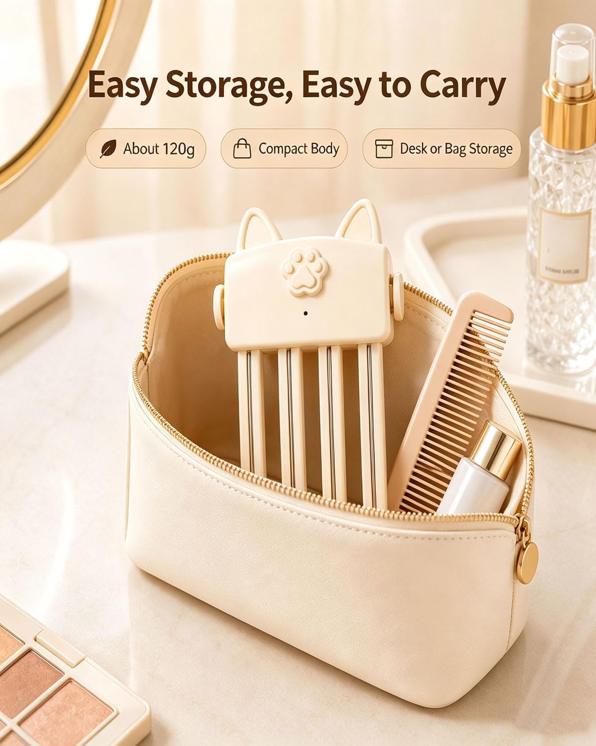 Cat Paw Heating Comb Wireless Heated Volumizing Root Lift - Premium Selection Official Imagery - 8