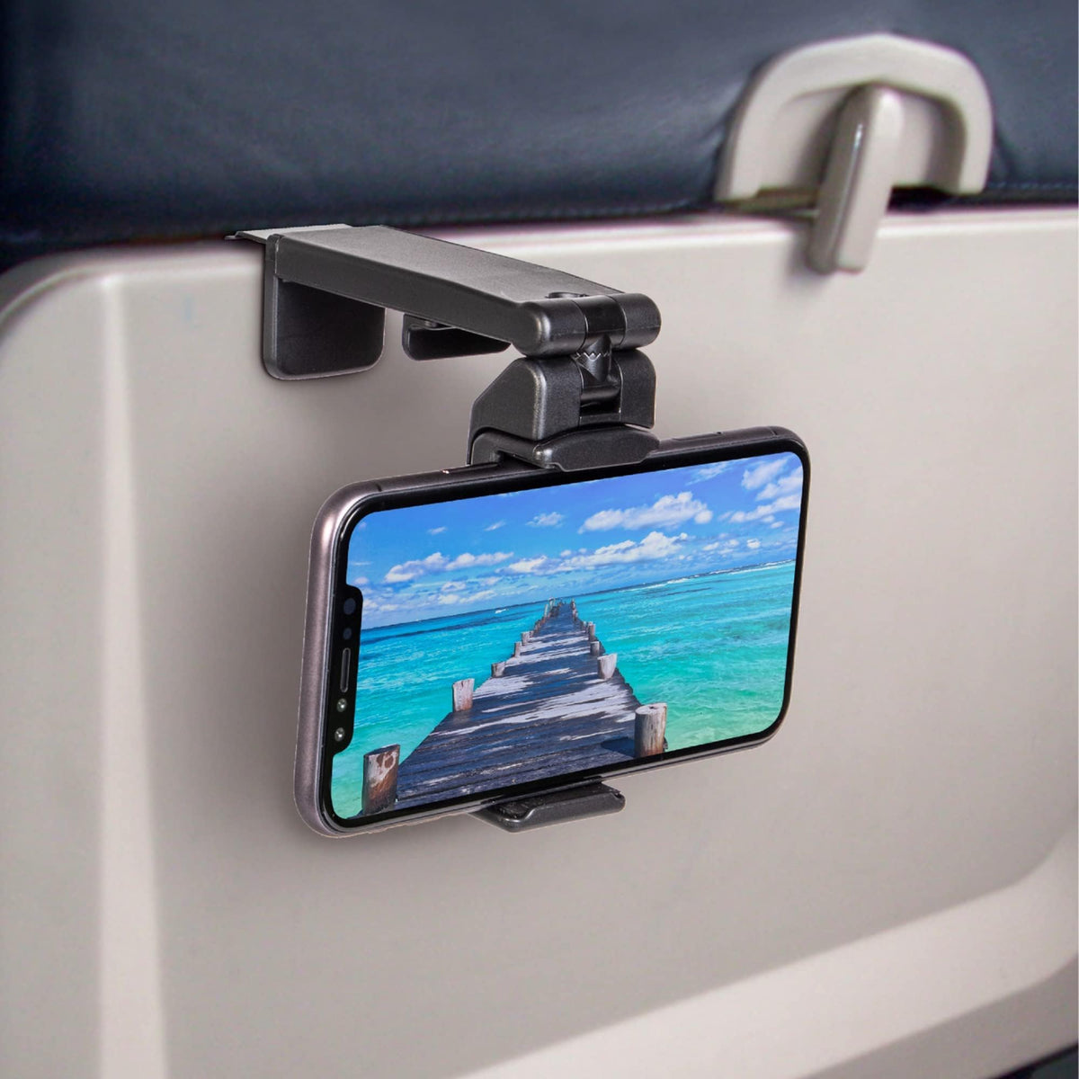 Perilogics Universal Airplane Phone Holder Mount Plane – Black, ABS Plastic