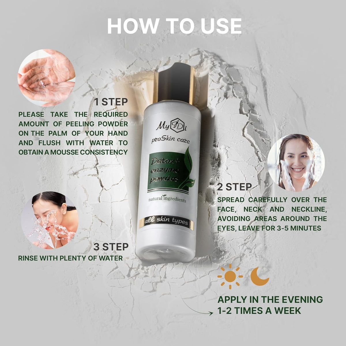 Cleanse Lift Duo Enzyme Powder Face Cleanser Lifting Power - MyIDi Official Imagery - 6