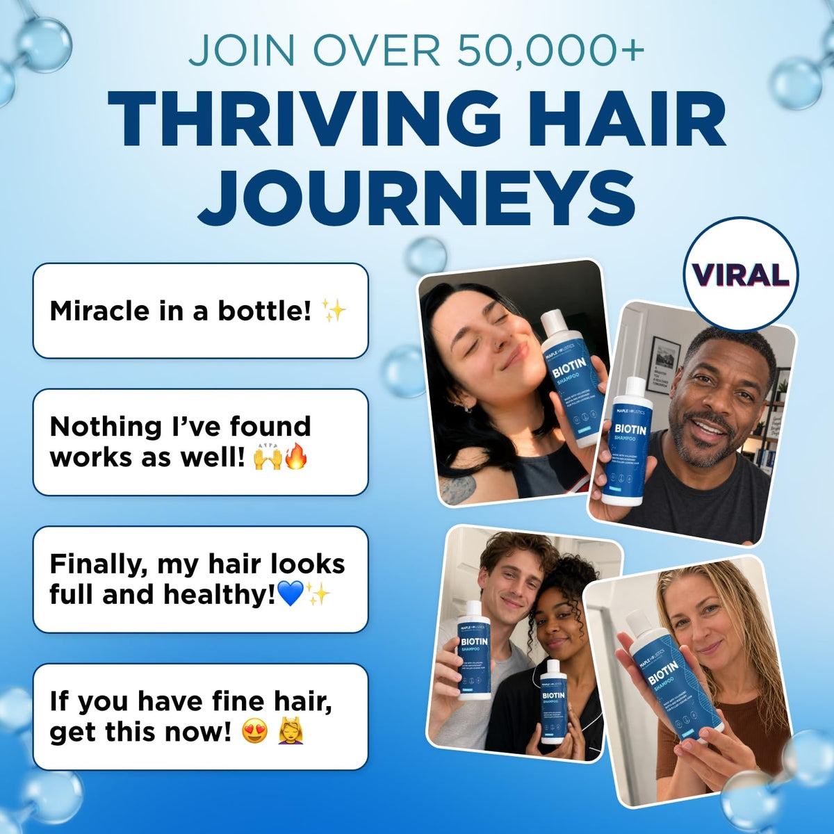 Rosemary and Biotin Shampoo for Thinning Hair - Maple Holistics Official Imagery - 4