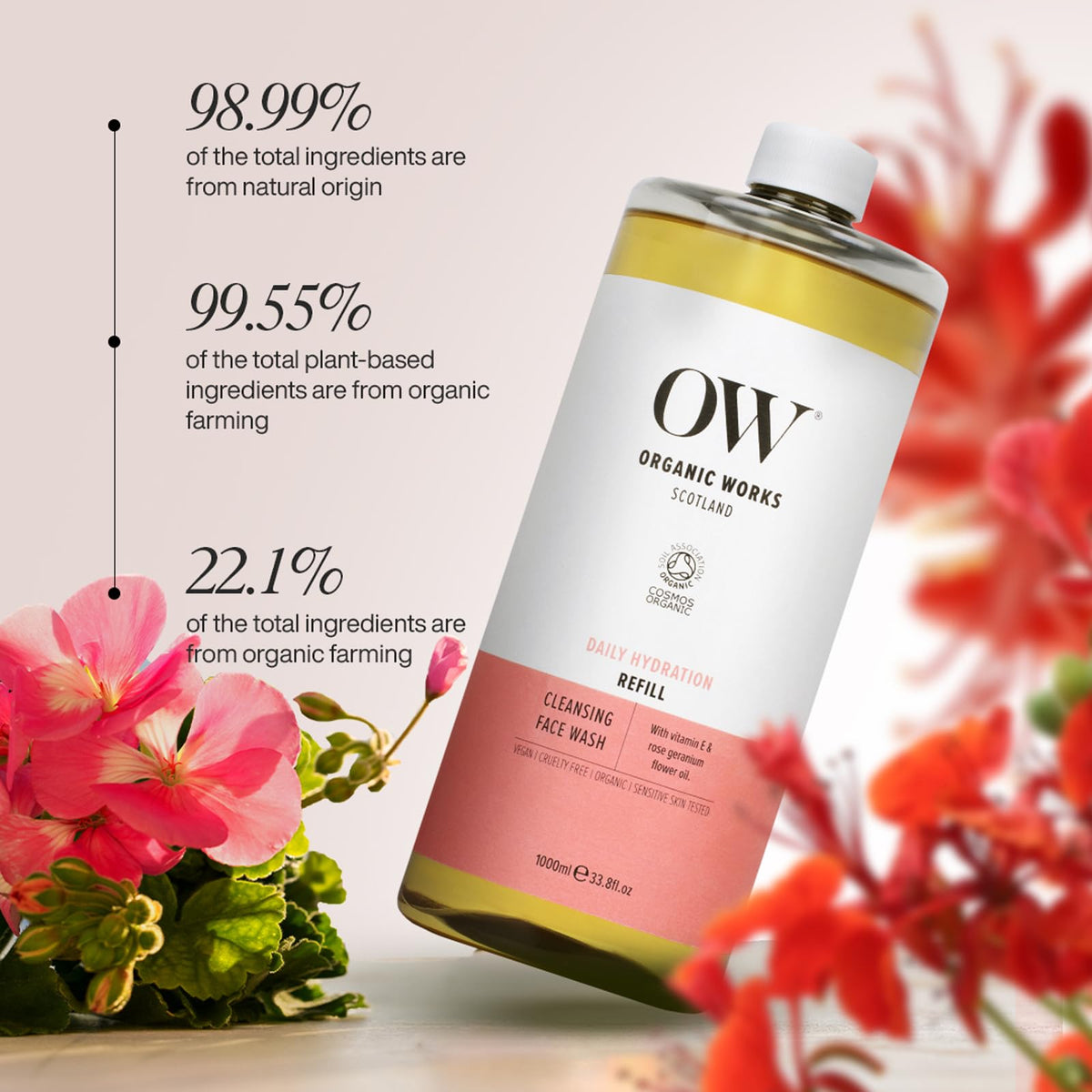 Organic Works Daily Hydration Cleansing Face Wash for Women - Organic Works Official Imagery - 3