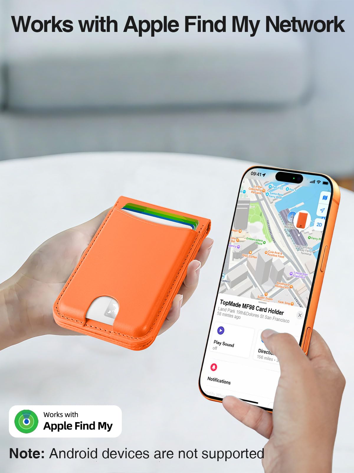 TopMade for MagSafe Wallet Works with Find My Strongest - TopMade Official Imagery - 3