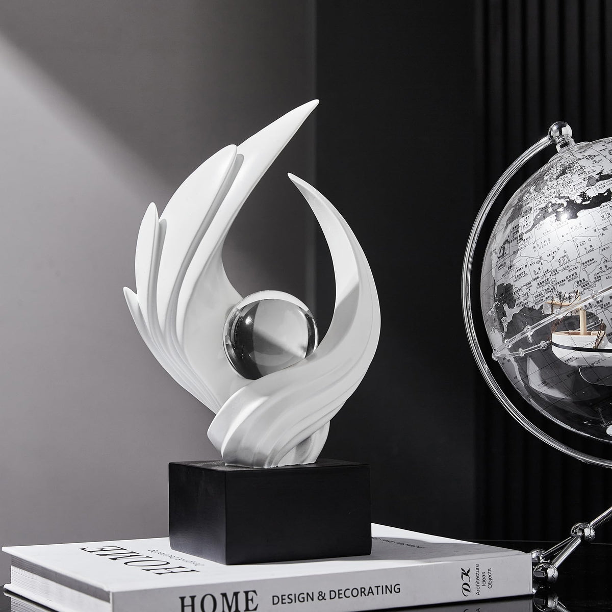 FJS Modern Abstract Sculpture for Coffee Table Living Room - FJS Official Imagery - 4