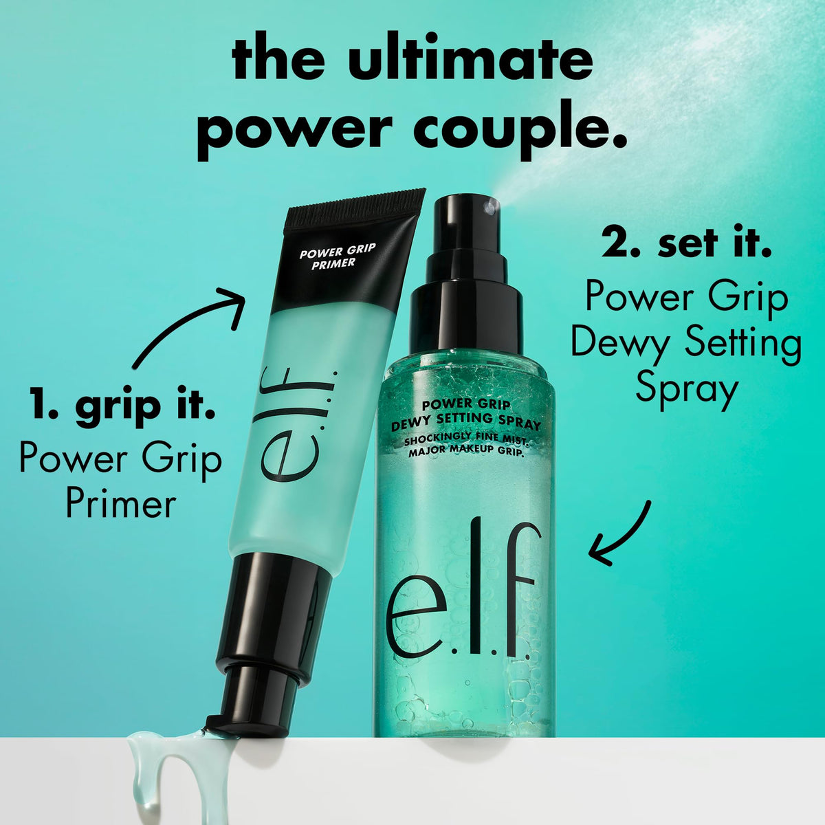 e.l.f. e l f Power Grip Dewy Setting Spray Hydrating Mist Dewy Glow – alternate angle