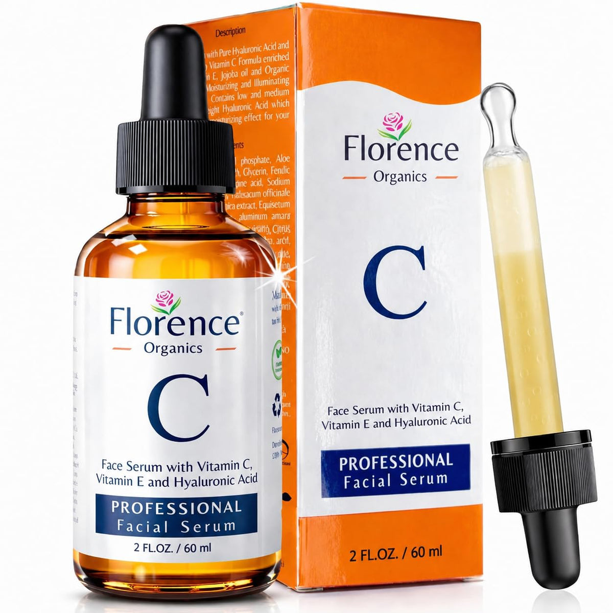 Florence Vitamin C Serum For Face Anti Aging Face Serum with Vitamin – product photo (Serums)