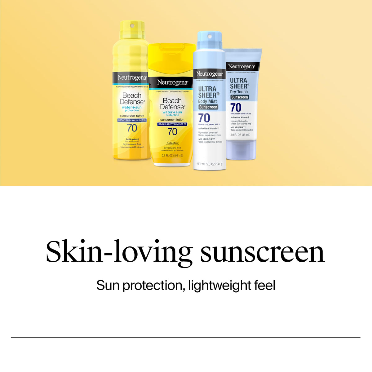 Neutrogena Ultra Sheer Sunscreen Serum SPF 60 Fragrance Free – alternate angle