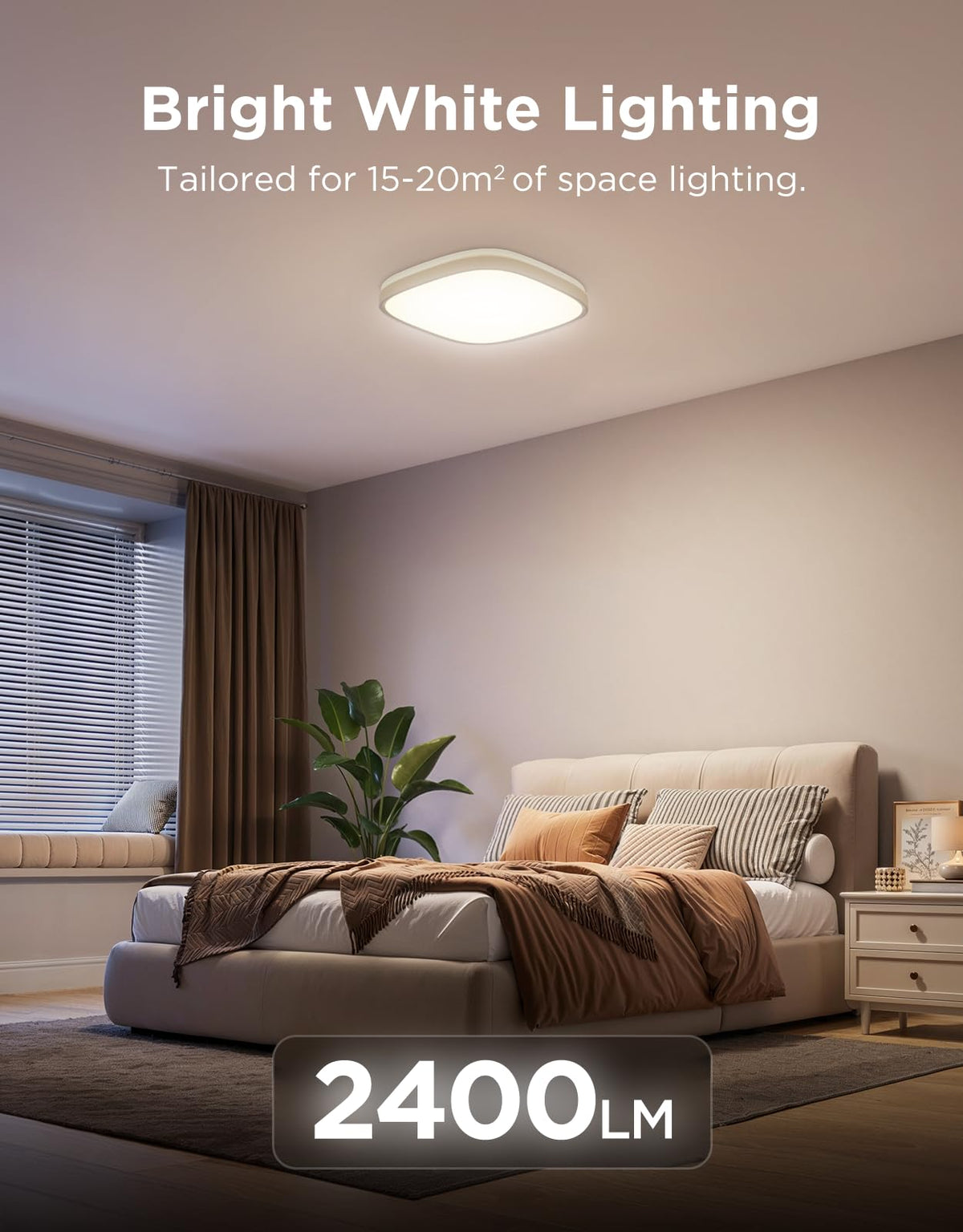 Govee Smart Ceiling Light RGBWW and RGBIC 2400LM 12 Inch - Premium Selection Official Imagery - 5
