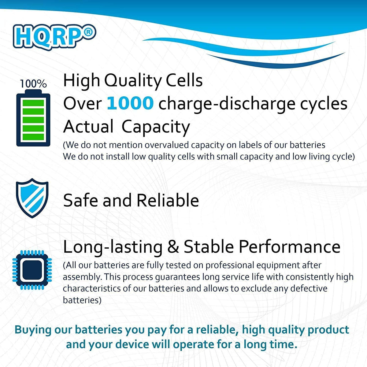 HQRP 5 Pack Phone Battery for VTech 89 1323 00 00 8913230000 - HQRP Official Imagery - 8