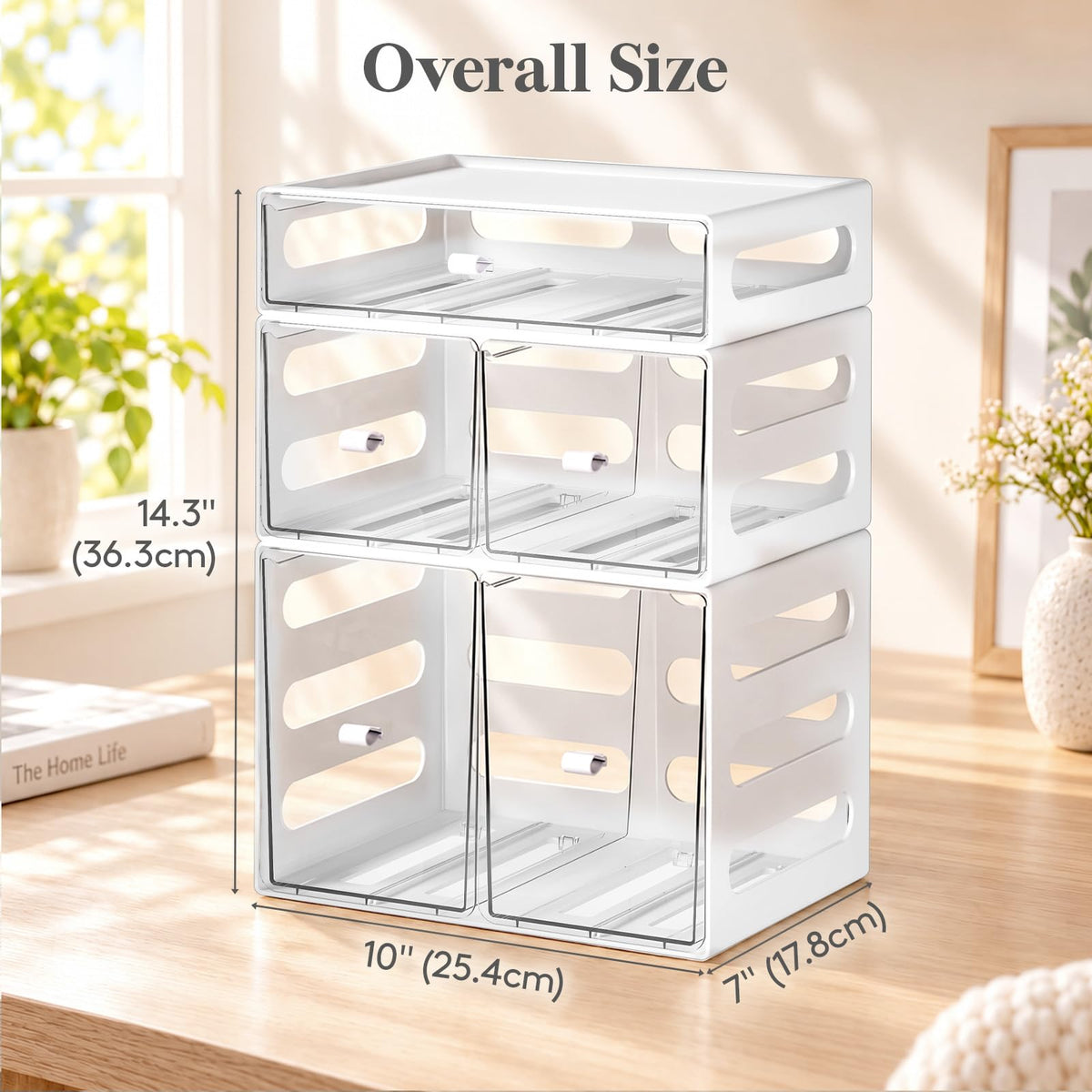 Lifewit Stackable Medicine Cabinet Organizer 3 Units - Lifewit Official Imagery - 3