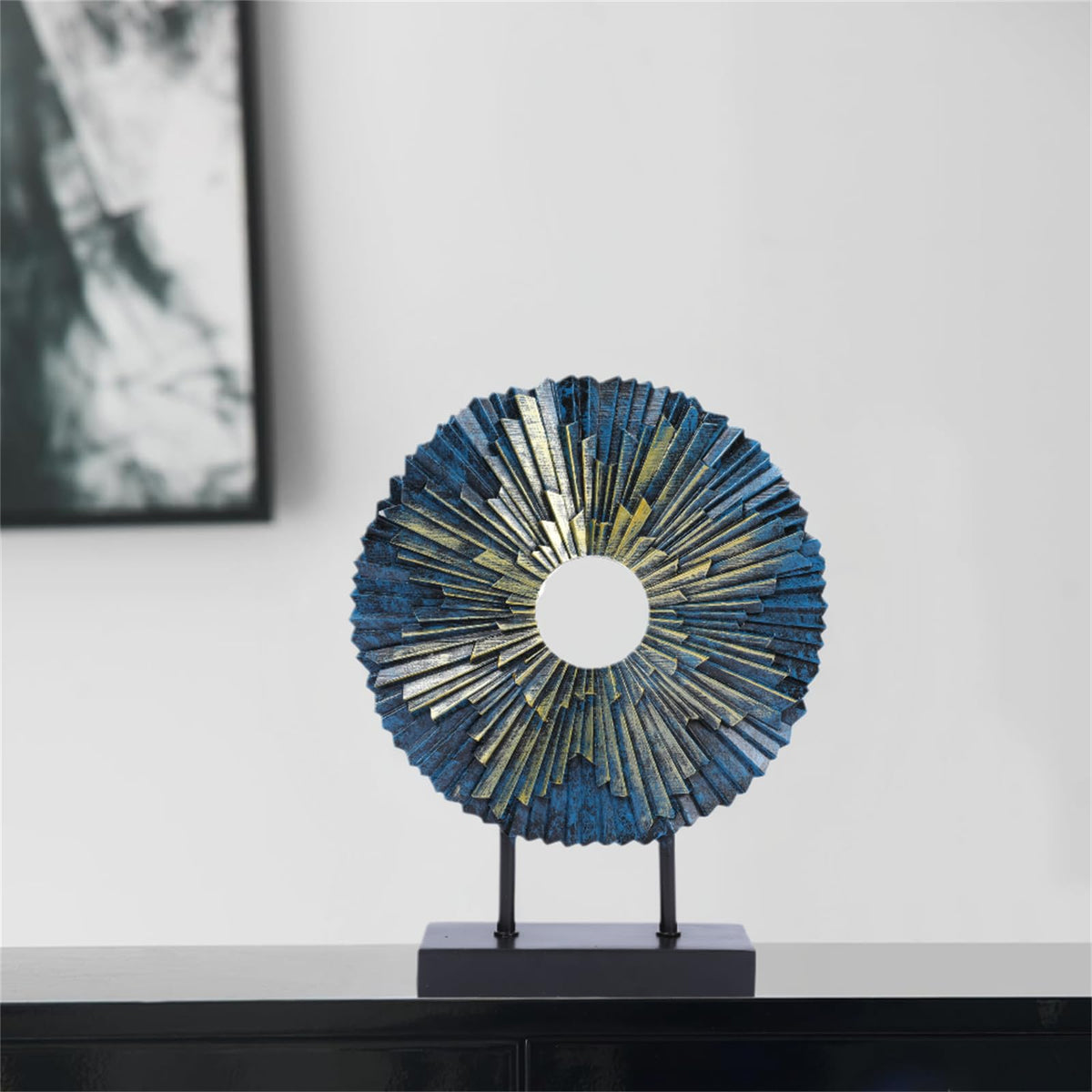 HODESumPure Gold Luxury Round Decorative Sculpture Statue - HODESunPure Official Imagery - 6